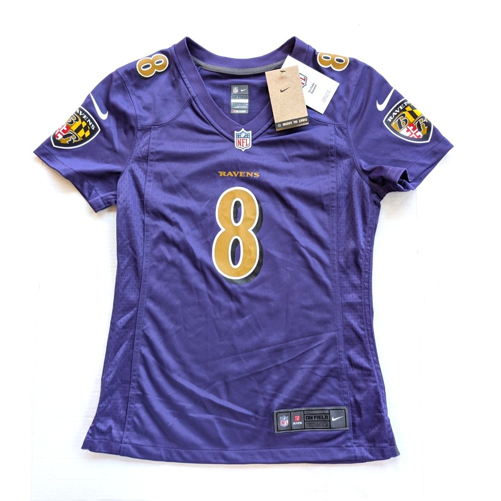 Lamar Jackson Jersey Womens Small NWT Nike Color Rush‎ Baltimore Ravens On Field